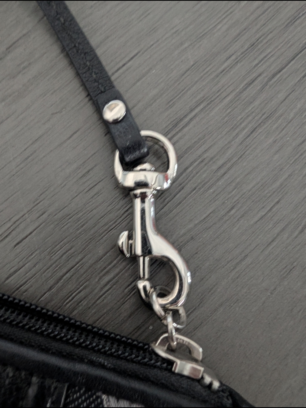 Coach Op Art Madison Signature Wristlet in Black and Gray - Picture 5 of 7